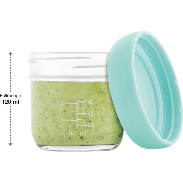Babymoov 8er-Pack Aufbewahrungsbecher Glas