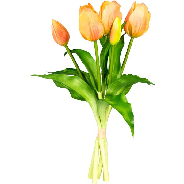 Kunstblumen Tulpenbund, orange