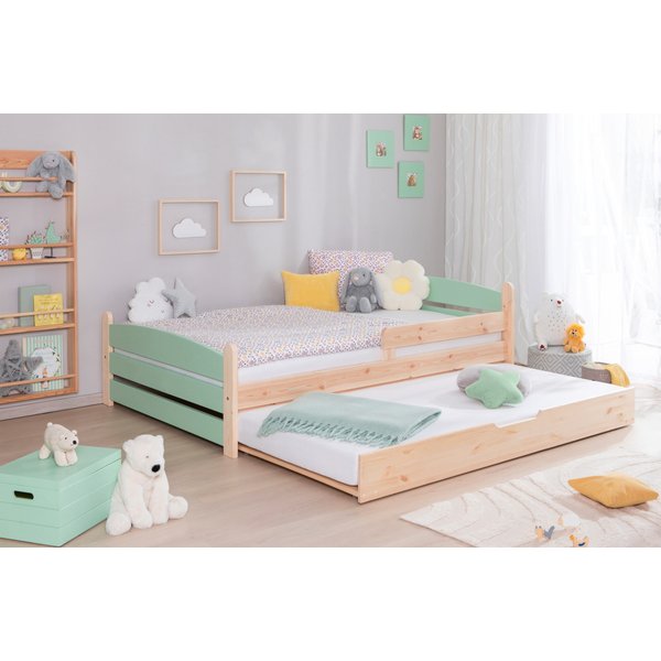 Ticaa Einzelbett „Mello“, Kinderbett, Jugendbett, Schlafzimmer, Kinderzimmer