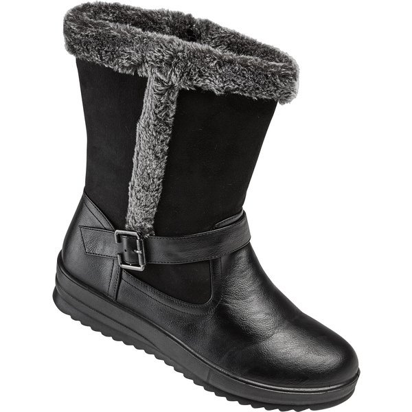 Winter-Kuschel-Stiefel "Sarah", Größe: 41, schwarz