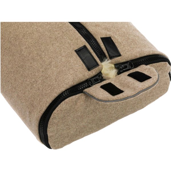 Babycab Winterfußsack Lammfell Oolu Wool für Tragewannen und Babyschalen braun