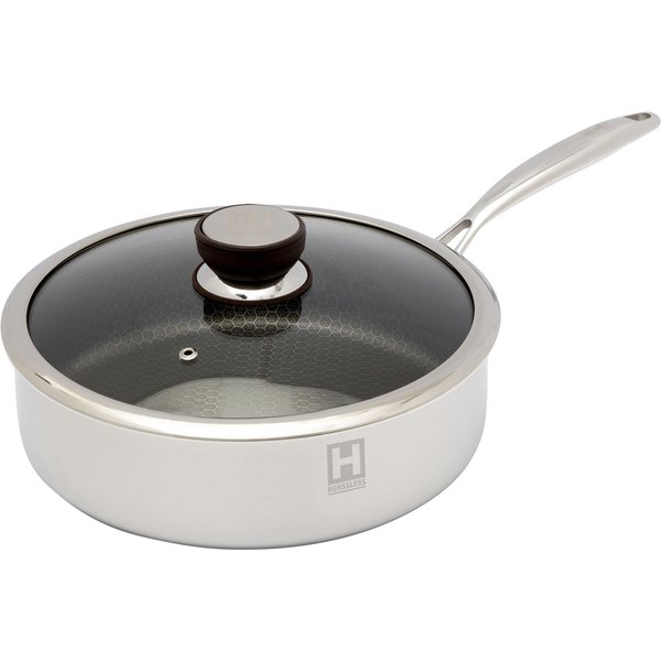 Schmorpfanne mit Wabenstruktur, Edelstahl, 26 cm