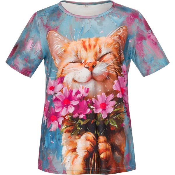 Katzen-Shirt „Mia Flower“