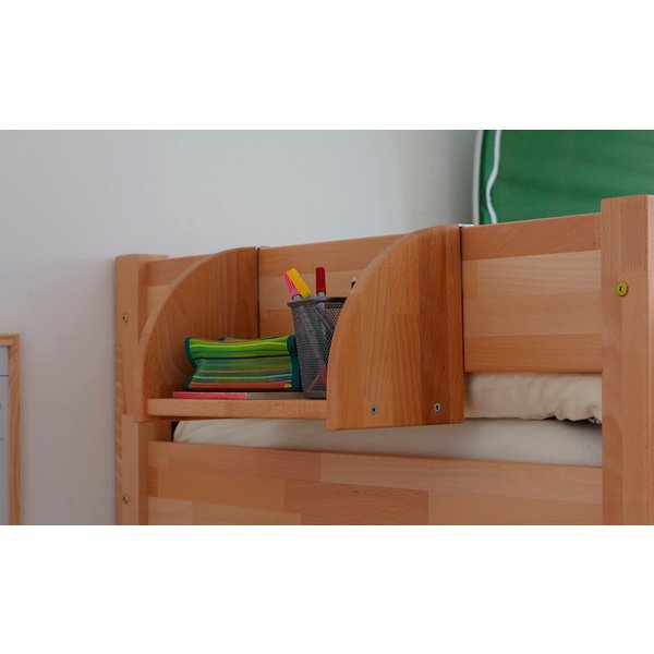 Ticaa Einhängeregal Hochbett und Etagenbett Buche mit geölter Oberfläche