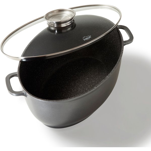 STONELINE® STONELINE Bräter Oval 39x26 cm 8,5 l | mit Deckel