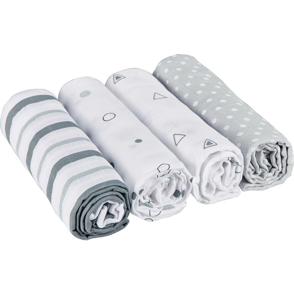 4er-Pack Mullwindeln 80x80 cm