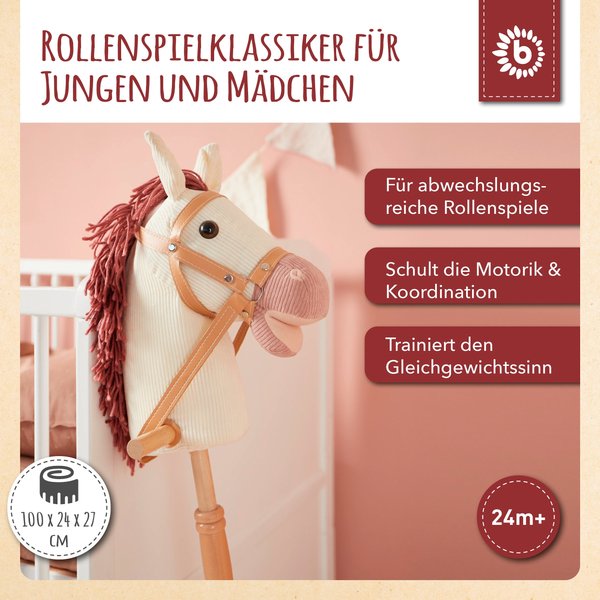 Bieco Steckenpferd Holz Ginger