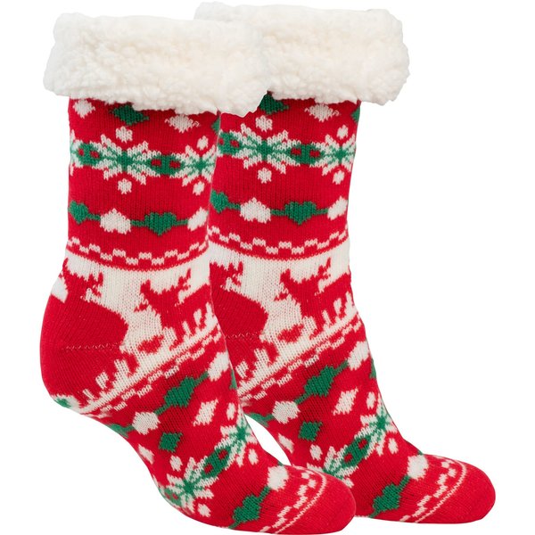 wonderwalk ABS-Sherpa-Socken „Jingle Bell“