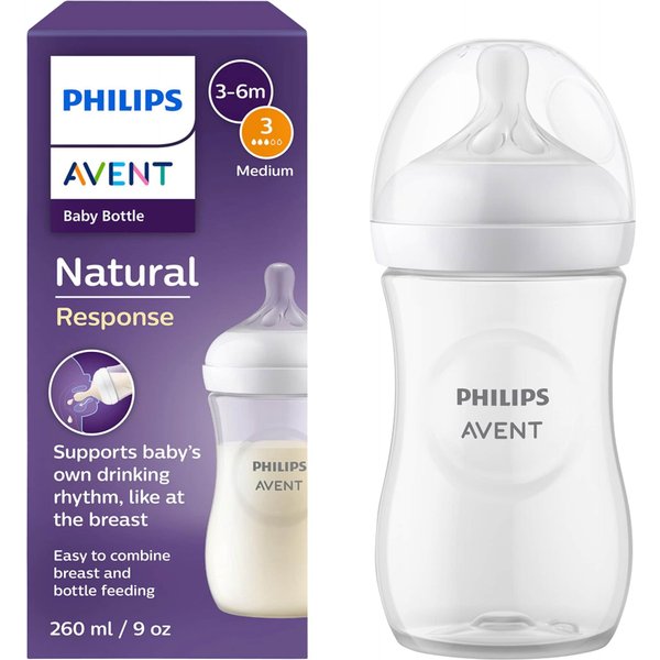 Philips Avent Babyflasche Natural Response, 260ml, ab 1M