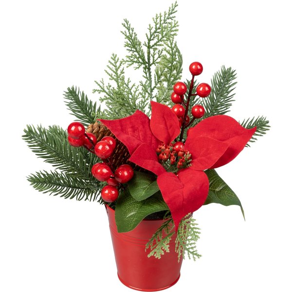 Kunstblumengesteck „Weihnachtsstern“