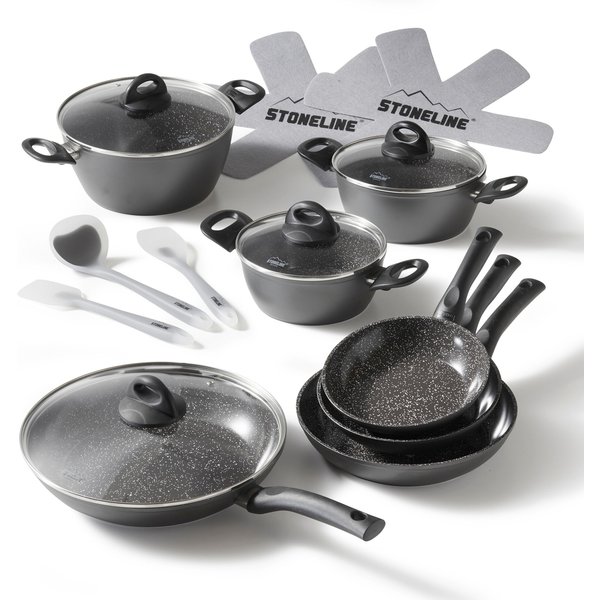 STONELINE® STONELINE CERAMIC Kochgeschirr-Set 16-teilig 18/20/24/28 | mit Deckeln