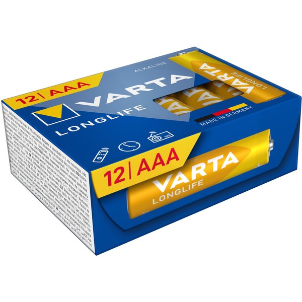 Longlife-Batterien AAA "Big Box", 12 Stück