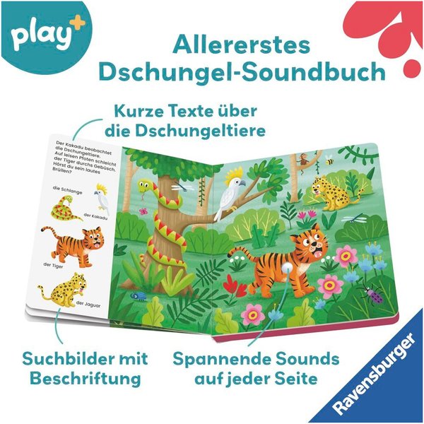 Ravensburger Play+ Mein allererstes Soundbuch Im Dschungel