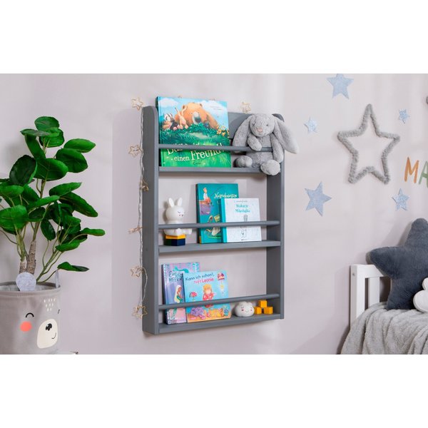 Ticaa Kinder Bücherregal Toni 55x80 & 60x130