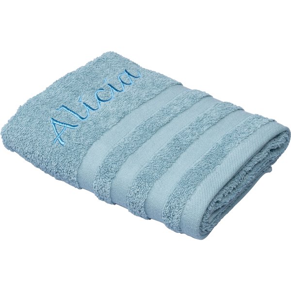 Handtuch personalisiert mit Namen, 50x100 cm, 100% Baumwolle