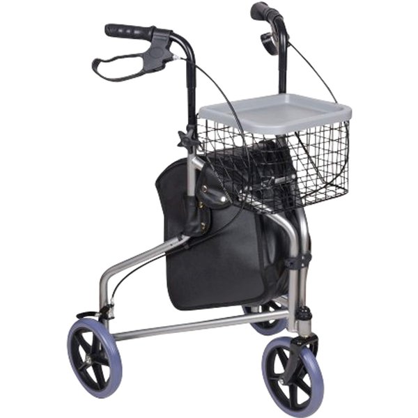 Dreirad Rollator mit Korb, Tasche und Tablett - AT51027