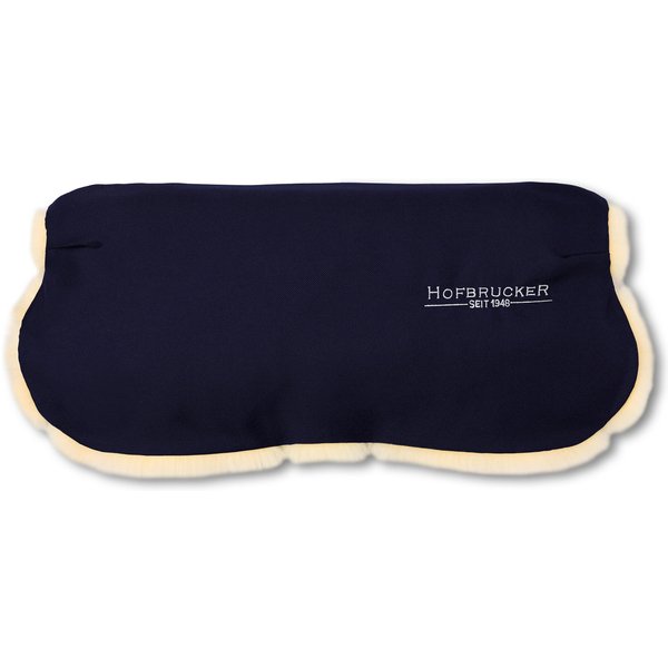 Hofbrucker Lammfell-Handwärmer für Kinderwagen Lammfell Handmuff blau