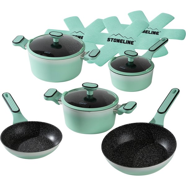 STONELINE® STONELINE Kochgeschirr-Set 11-teilig 18/20/24 | mit Deckeln