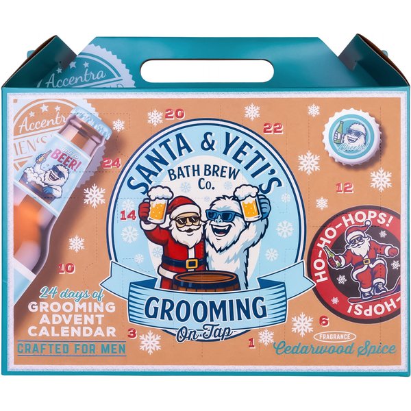 Adventskalender für Männer "Santa & Yeti"