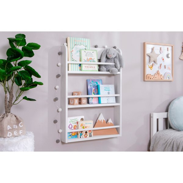 Ticaa Kinder Bücherregal Toni 55x80 & 60x130