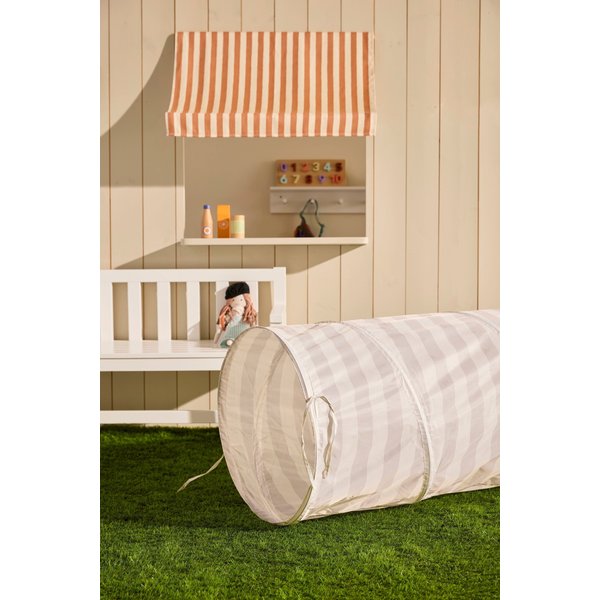 Kids Concept Spieltunnel Streifen grau