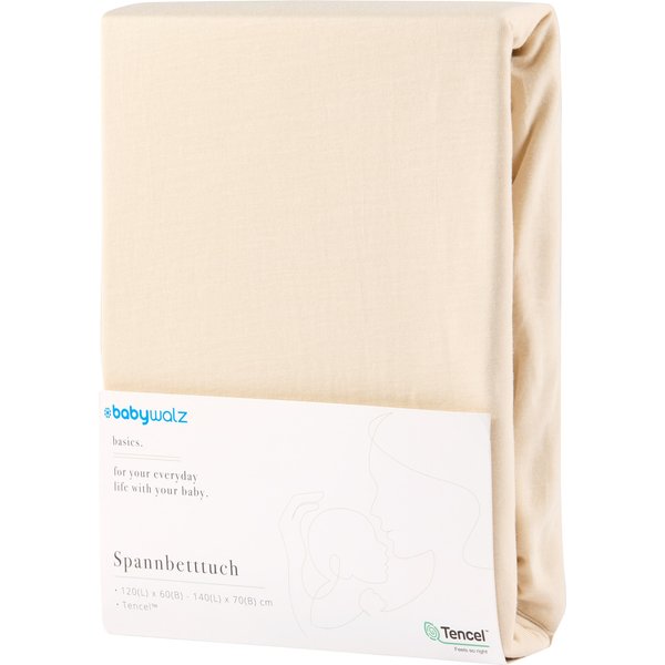 Baby-Walz Basics Spannbetttuch TENCEL™ 60x120 -70x140 cm