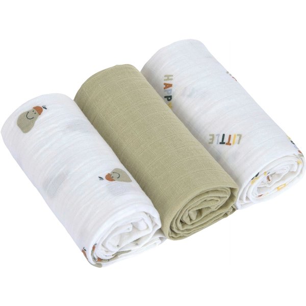 Lässig 3er-Pack Mullwindeln 60x60 cm