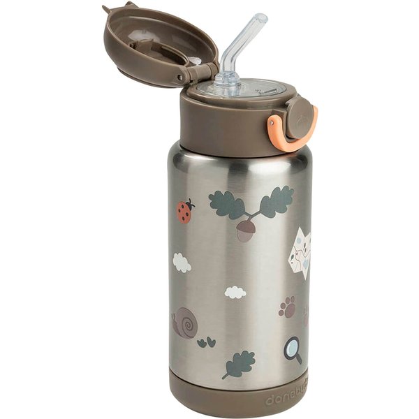 Done By Deer Thermoflasche mit Strohhalm, 340ml