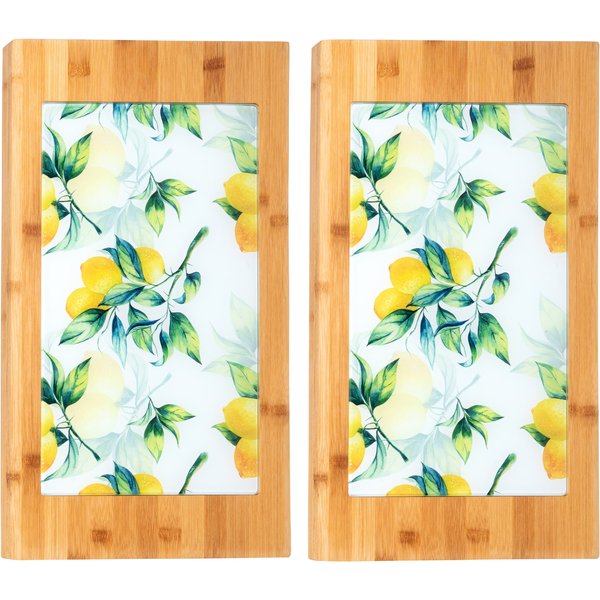 genialoAbdeck- und SchneiDeplatte „Lemon“ klein, 2 Stück