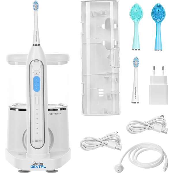 Elektrische 2 in 1-Zahnbürste "Dental Hydro Fusion", 13-teilig
