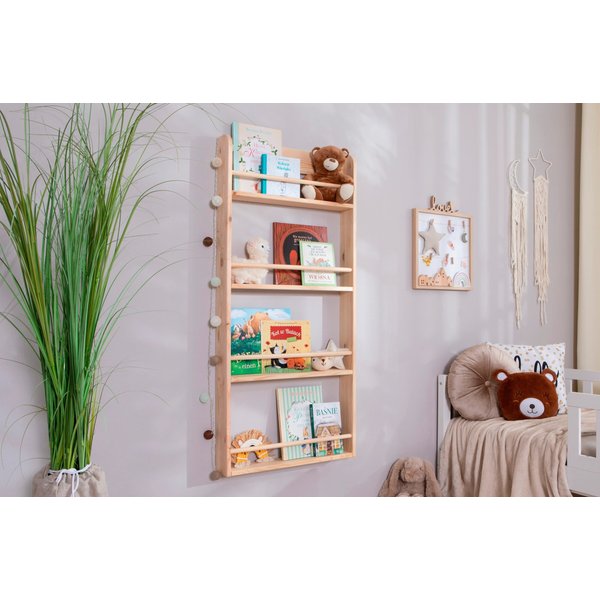 Ticaa Kinder Bücherregal Toni 55x80 & 60x130