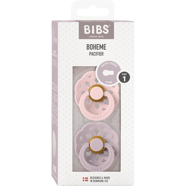 Bibs 2er-Pack Boheme Schnuller Latex, 0-6M