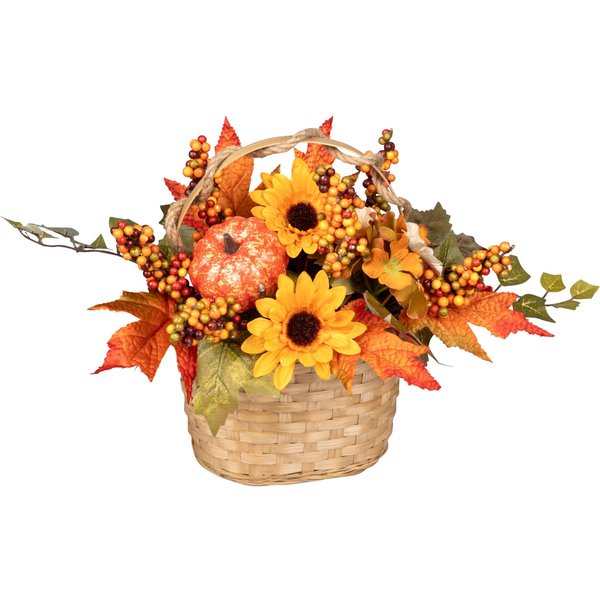 LED-Blumenarrangement "Herbstkorb"
