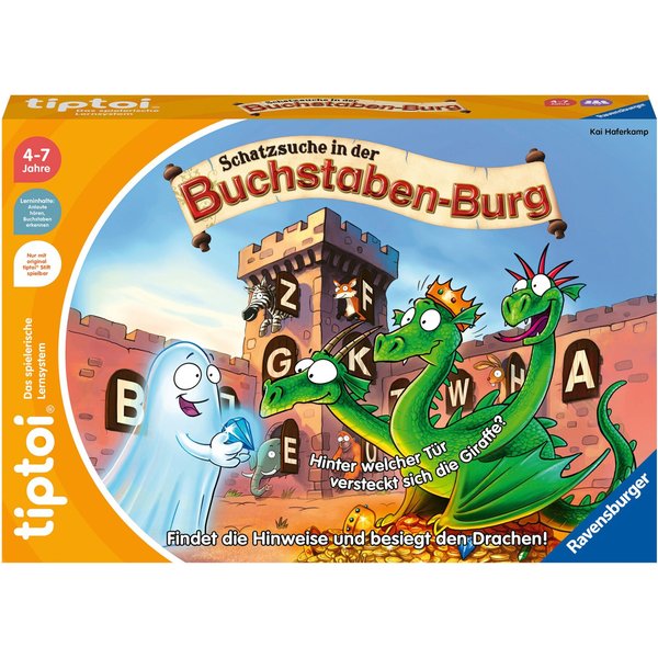 Ravensburger Tiptoi Lernspiel Schatzsuche in der Buchstaben-Burg