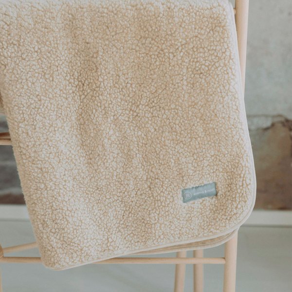 Emma & Noah Babydecke Merinowolle-Teddy 75x95 cm