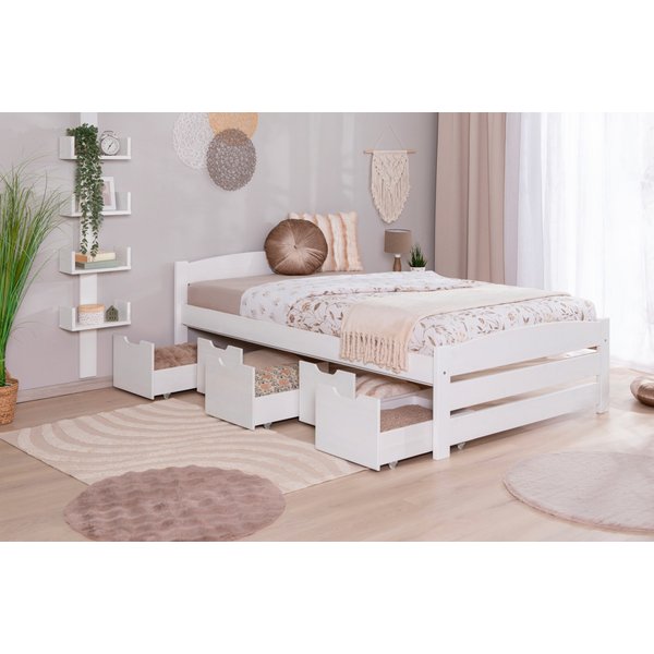 Ticaa Stauraumbett Seniorenbett „Loni“, Funktionsbett, Seniorenzimmer