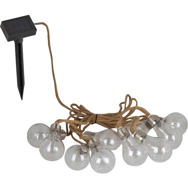 Solar-LED-Lichterkette „Glühbirne“, 2,7 m