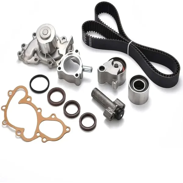 Timing Belt Kit with Water Pump Compatible with 96-02 4Runner 95-98 T100 95-04 Tacoma 00-04 Tundra 3.4L V6 DOHC 24V 5VZFE