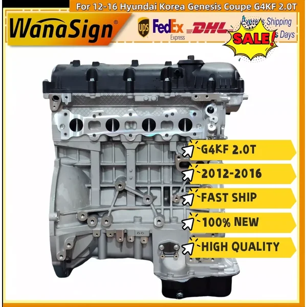 Long block Engine Assembly For 12-16 Hyundai Korea Genesis Coupe G4KF 2.0T Turbo