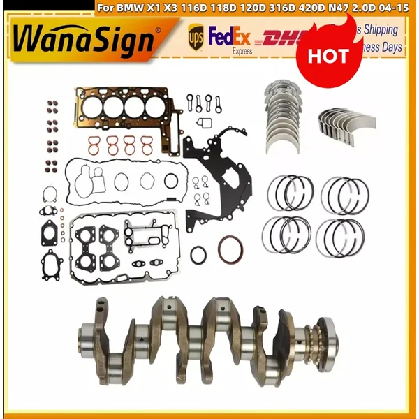 Head Gasket Set Crankshaft For 04-15 BMW X1 X3 116D 118D 120D 316D 420D N47 2.0D