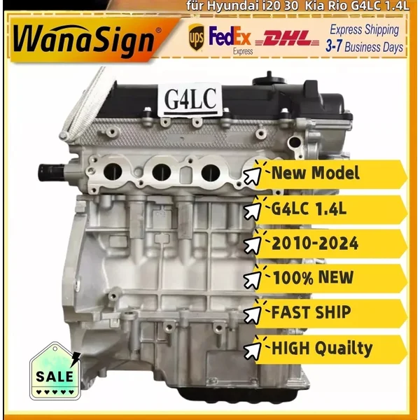 New Model Long Block engine Assembly For Hyundai i20 30 Accent Kia Rio G4LC 1.4L