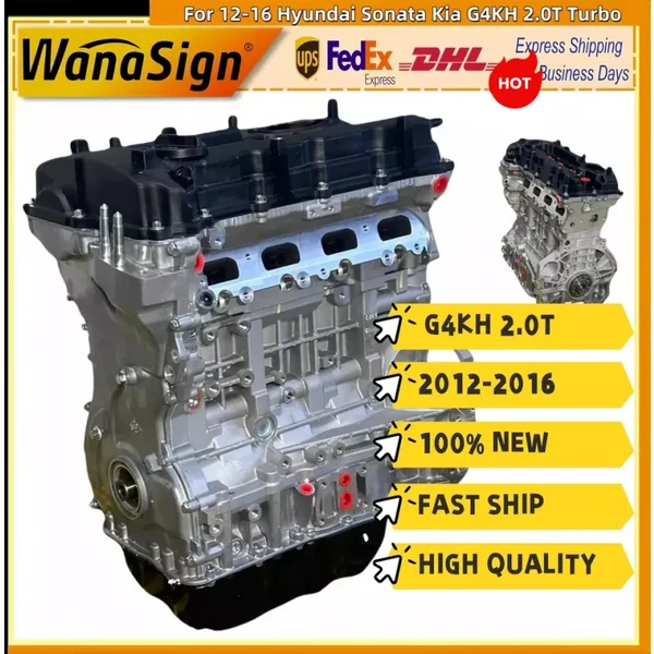 Old Model G4KH 2.0T Long Block Engine Assembly For 2012-2016 Hyundai Santa Fe Kia Optima