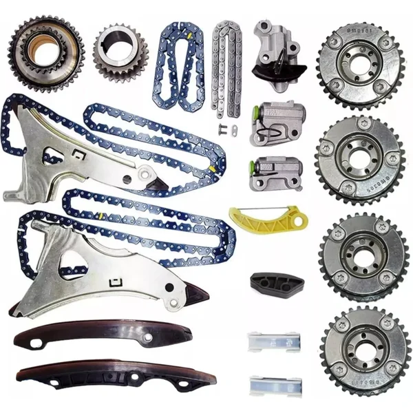 For Mercedes-Benz W166 V222 M278 4.7L 12-19 Timing Chain Kit & Camshaft Adjuster