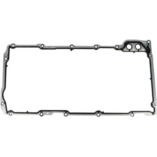 Oil Pan Gasket fit for Chevy Silverado Suburban Tahoe Trailblazer GMC Sierra Pontiac 4.8 5.3 5.7 6.0 LS1 LS2 LS3 LM7 LQ4 OS30693R 12612350 (Black)