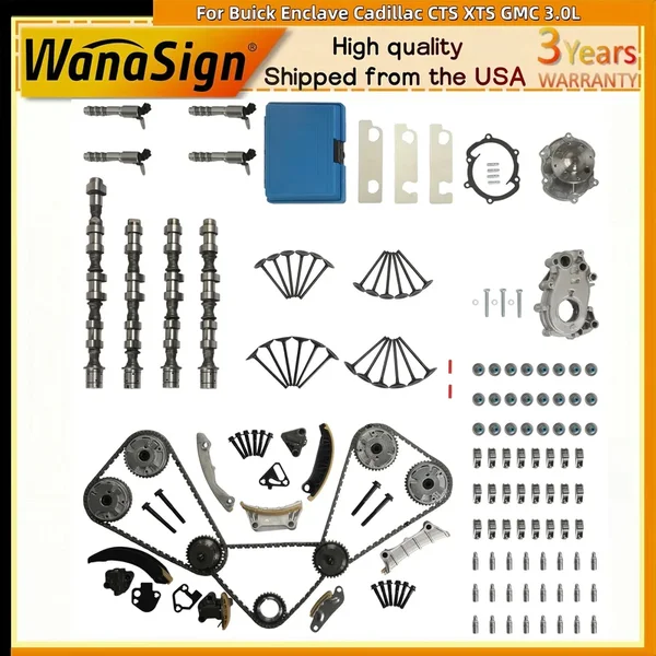 Engine Rebuild Kit Camshafts Kit Fit For Buick Enclave Cadillac CTS XTS GMC 3.0L