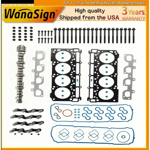 MDS Lifters Camshaft Kit Gaskets & Bolts For 11-15 6.4L Hemi Chrysler Dodge Jeep