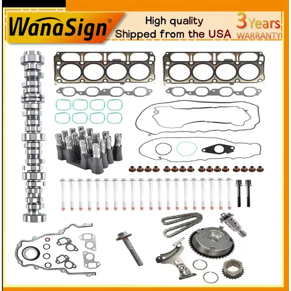 NON-AFM Camshaft Kit Lifter Head Gasket Set For GM Sierra Chevy 5.3L 2014-2021