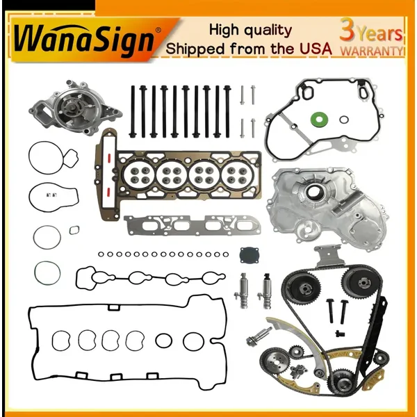Timing Chain Kit With VVT For Chevy Equinox Buick GMC 2.2L 2.4L 2009-17 9-4201S