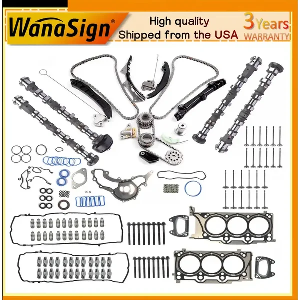 Camshafts Timing Chain Kit For Jeep Chrysler Ram Dodge Pentastar V6 3.6L 2011-16