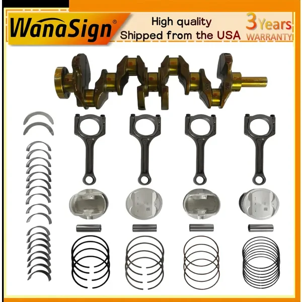 G4KD Engine Crankshaft Rods Piston Kit For Hyundai Tucson Kia Optima 2.0L 05-12